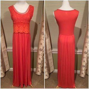 Coral Maxi Dress